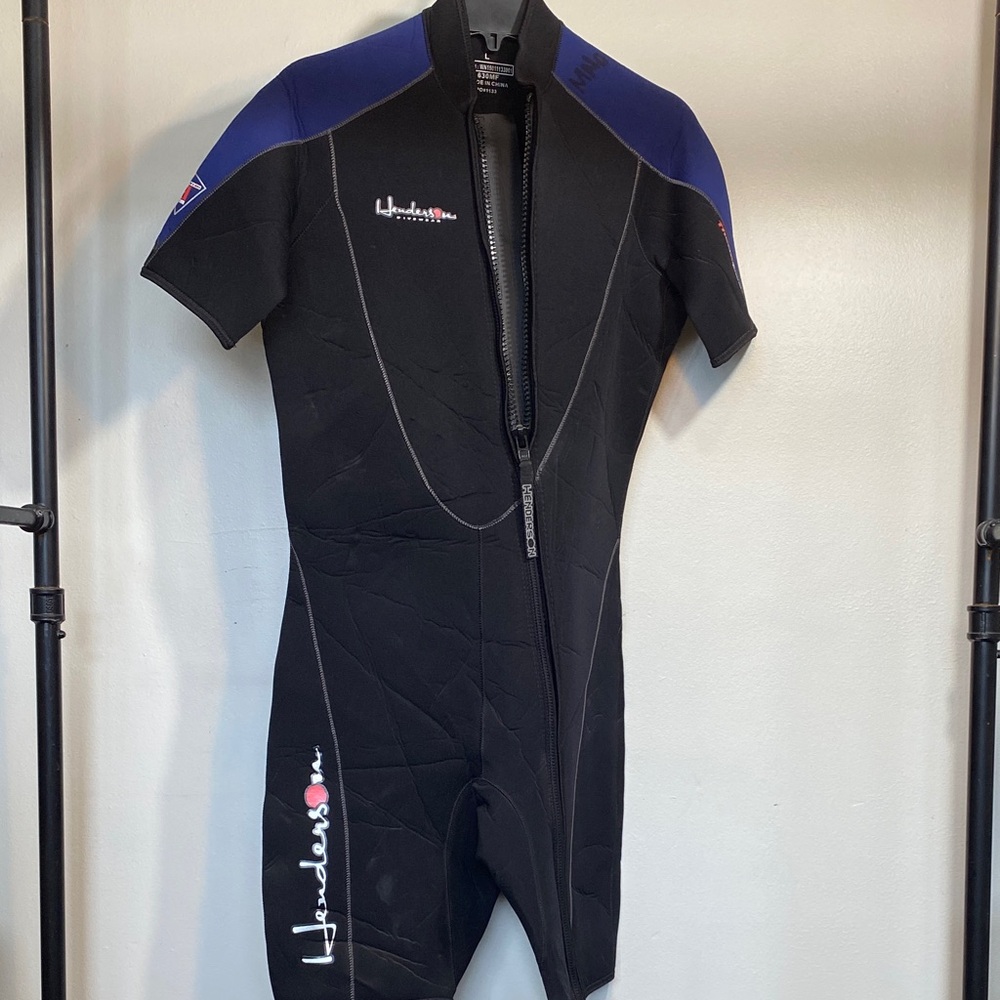 Henderson Men's Black and Blue Swim Bodysuit
